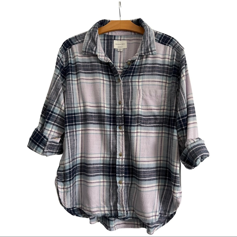 American Eagle Women’s Plaid Flannel Size: Medium - Picture 1 of 2